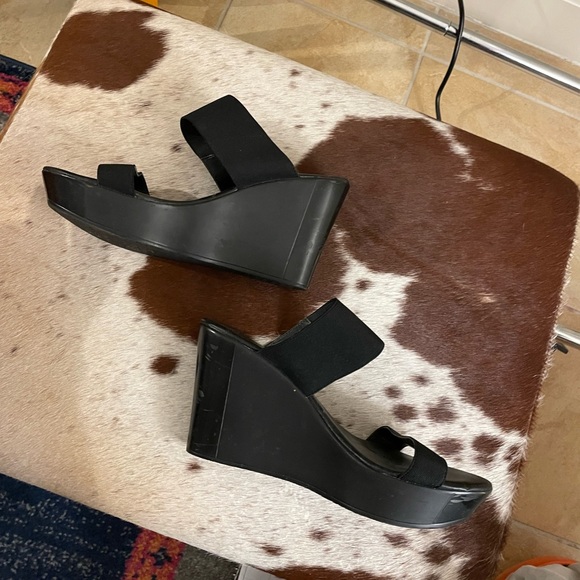 Charles David Black Wedges - Picture 7 of 7